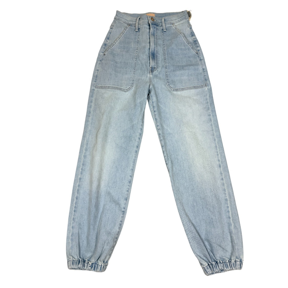 Mother Denim Womens Size 26 The Wrapper Patch Springy Ankle Jeans Chill Pill NWT